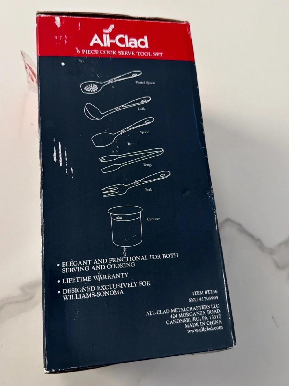Stainless Steel 6-Piece Cook & Serve Set in Silver